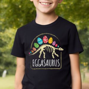Eggasaurus Easter Stegosaurus Dinosaur Boys Kids Toddler T Shirt 2 3