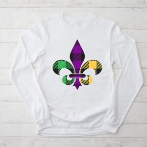 Fleur DeLis Mardi Gras Symbol Louisiana Carnival New Orlean Longsleeve Tee