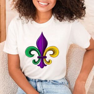 Fleur DeLis Mardi Gras Symbol Louisiana Carnival New Orlean T Shirt 1