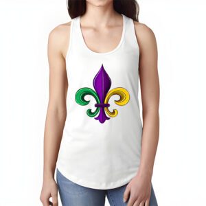 Fleur DeLis Mardi Gras Symbol Louisiana Carnival New Orlean Tank Top 1