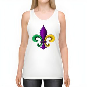 Fleur DeLis Mardi Gras Symbol Louisiana Carnival New Orlean Tank Top 2