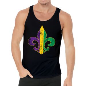 Fleur DeLis Mardi Gras Symbol Louisiana Carnival New Orlean Tank Top 3 3