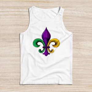 Fleur DeLis Mardi Gras Symbol Louisiana Carnival New Orlean Tank Top