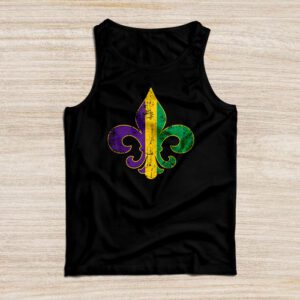 Fleur DeLis Mardi Gras Symbol Louisiana Carnival New Orlean Tank Top