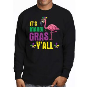 Funny Carnival Party Gift Idea Flamingo Mardi Gras Longsleeve Tee 3 3