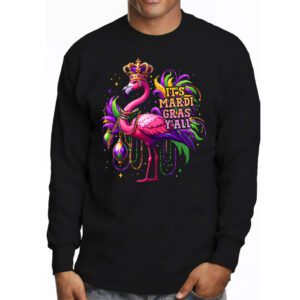 Funny Carnival Party Gift Idea Flamingo Mardi Gras Longsleeve Tee 3