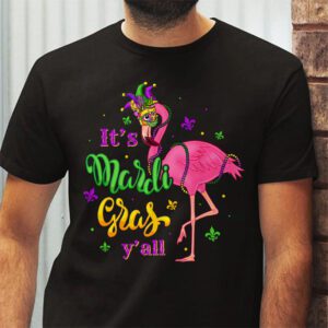 Funny Carnival Party Gift Idea Flamingo Mardi Gras T Shirt 2 1