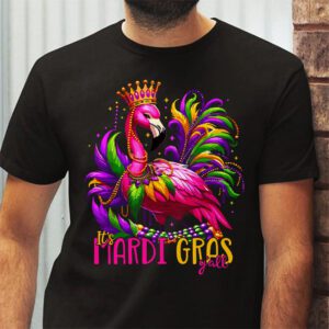 Funny Carnival Party Gift Idea Flamingo Mardi Gras T Shirt 2 2