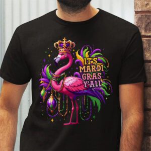 Funny Carnival Party Gift Idea Flamingo Mardi Gras T Shirt 2