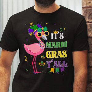 Funny Carnival Party Gift Idea Flamingo Mardi Gras T Shirt 2 4