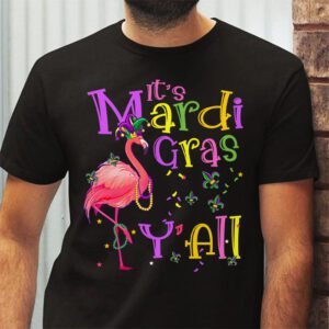 Funny Carnival Party Gift Idea Flamingo Mardi Gras T Shirt 2 5