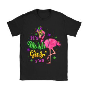 Funny Carnival Party Gift Idea Flamingo Mardi Gras T-Shirt