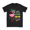 Funny Carnival Party Gift Idea Flamingo Mardi Gras T-Shirt