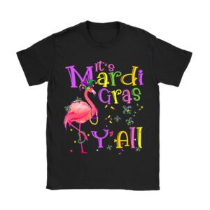 Funny Carnival Party Gift Idea Flamingo Mardi Gras T-Shirt