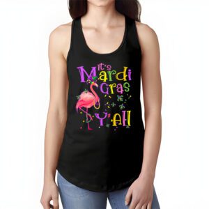 Funny Carnival Party Gift Idea Flamingo Mardi Gras Tank Top 1 5