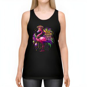 Funny Carnival Party Gift Idea Flamingo Mardi Gras Tank Top 2