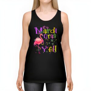 Funny Carnival Party Gift Idea Flamingo Mardi Gras Tank Top 2 5