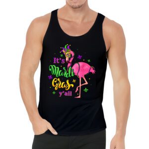 Funny Carnival Party Gift Idea Flamingo Mardi Gras Tank Top 3 1