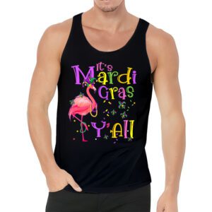 Funny Carnival Party Gift Idea Flamingo Mardi Gras Tank Top 3 5