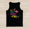 Funny Carnival Party Gift Idea Flamingo Mardi Gras Tank Top