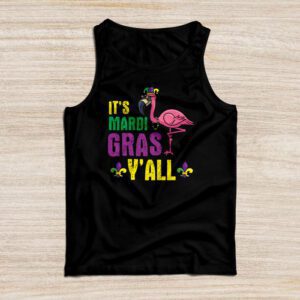 Funny Carnival Party Gift Idea Flamingo Mardi Gras Tank Top