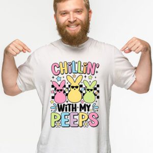 Funny Chillin With My Peeps Easter Bunny Hangin With Peeps T Shirt 2 4