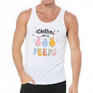 Funny Chillin With My Peeps Easter Bunny Hangin With Peeps Tank Top 3 3