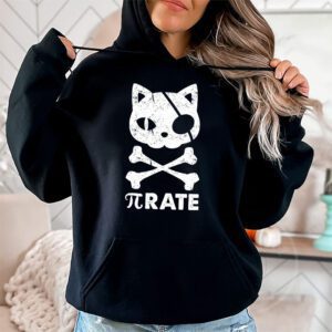 Funny Pi Day Math Science Cat Pirate Hoodie 1