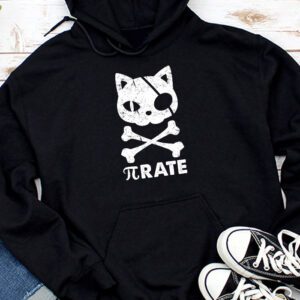 Funny Pi Day Math Science Cat Pirate Hoodie