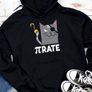 Funny Pi Day Math Science Cat Pirate Hoodie