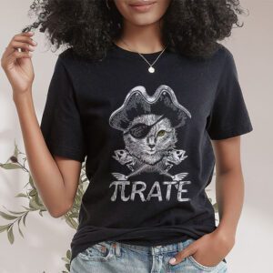 Funny Pi Day Math Science Cat Pirate T Shirt 1 2