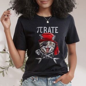 Funny Pi Day Math Science Cat Pirate T Shirt 1 3