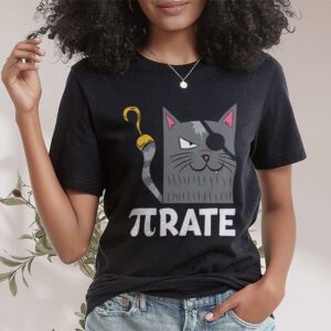 Funny Pi Day Math Science Cat Pirate T Shirt 1 4