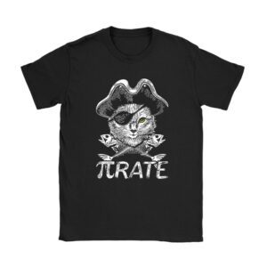 Funny Pi Day Math Science Cat Pirate T-Shirt