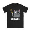 Funny Pi Day Math Science Cat Pirate T-Shirt