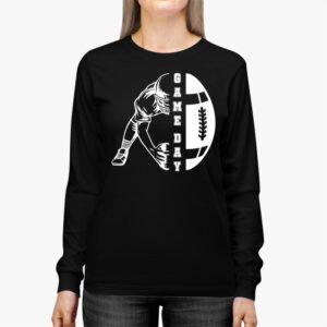 Game Day American Football Player Team Coach Men Women Boys Longsleeve Tee 2 4