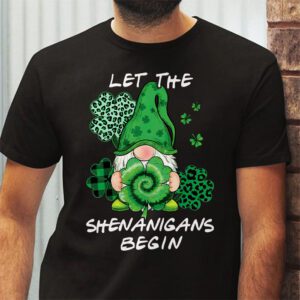 Gnome Tie Dye Shamrock Let Shenanigans Begin St Patricks Day T Shirt 2 3