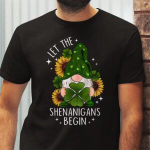 Gnome Tie Dye Shamrock Let Shenanigans Begin St Patricks Day T Shirt 2 4