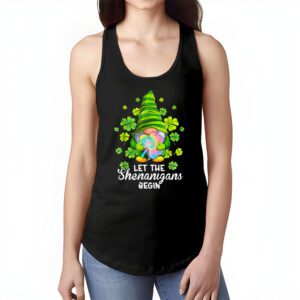 Gnome Tie Dye Shamrock Let Shenanigans Begin St Patricks Day Tank Top 1 2