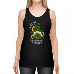 Gnome Tie Dye Shamrock Let Shenanigans Begin St Patricks Day Tank Top 2 4