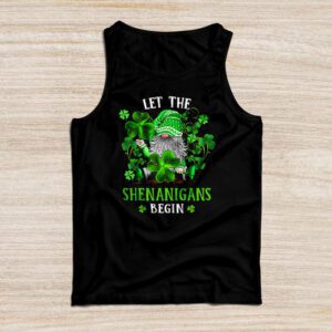 Gnome Tie Dye Shamrock Let Shenanigans Begin St Patricks Day Tank Top