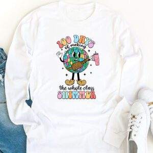 Groovy 100 Days of Making Whole Class Shimmer Disco Ball Longsleeve Tee 1 2