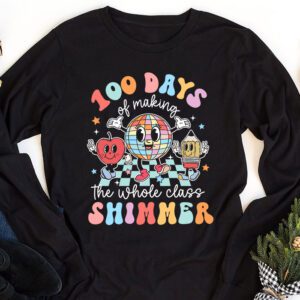 Groovy 100 Days of Making Whole Class Shimmer Disco Ball Longsleeve Tee 1