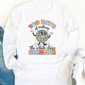 Groovy 100 Days of Making Whole Class Shimmer Disco Ball Longsleeve Tee 1 4