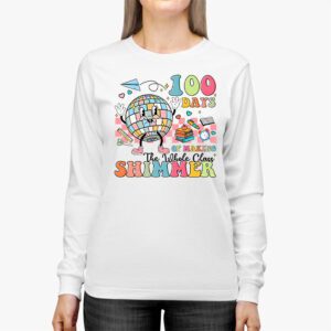 Groovy 100 Days of Making Whole Class Shimmer Disco Ball Longsleeve Tee 2 3