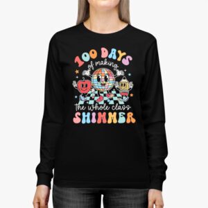Groovy 100 Days of Making Whole Class Shimmer Disco Ball Longsleeve Tee 2