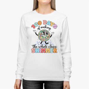 Groovy 100 Days of Making Whole Class Shimmer Disco Ball Longsleeve Tee 2 4