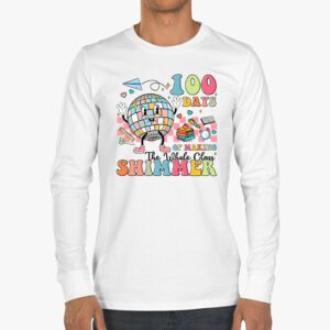 Groovy 100 Days of Making Whole Class Shimmer Disco Ball Longsleeve Tee 3 3