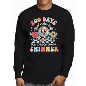 Groovy 100 Days of Making Whole Class Shimmer Disco Ball Longsleeve Tee 3