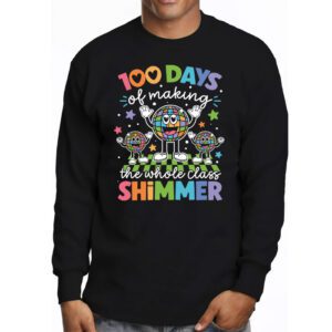 Groovy 100 Days of Making Whole Class Shimmer Disco Ball Longsleeve Tee 3 5